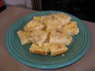 Creamy Double coconut bars