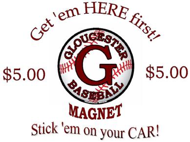 Gloucester Baseball Magnet 