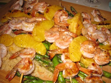 Orange Shrimp & Asparagus