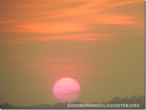 Hazy Memorial Day Sunset