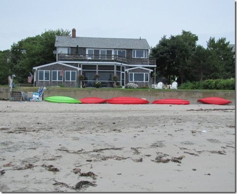 Kayaks ready to go out to Magnolia Harbor