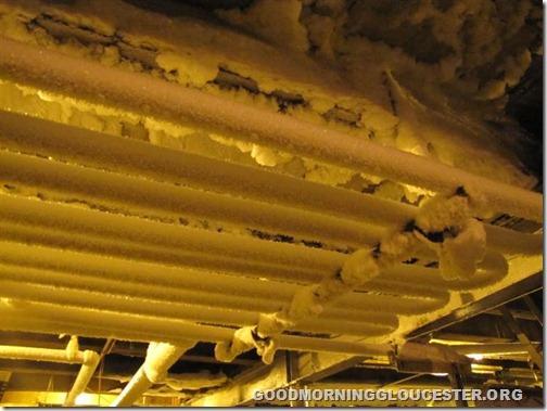 Inside the Ice Room at Cape Pond Ice