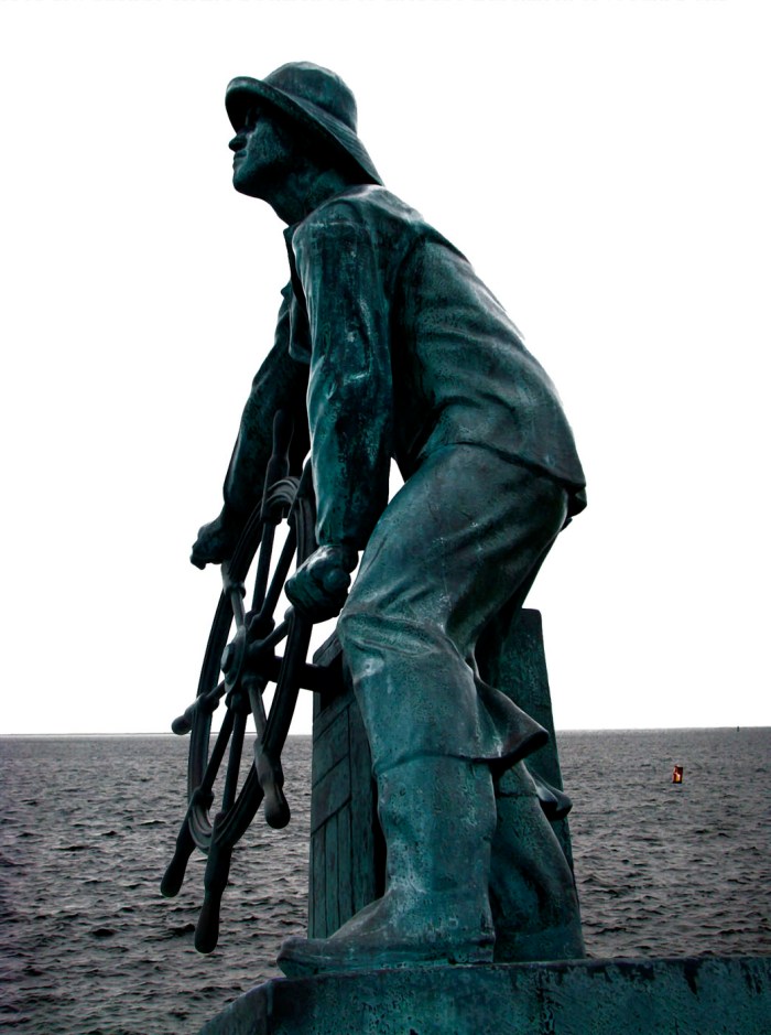 Gloucester Fishserman's Memorial, also know as the Man at the Wheel