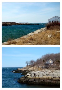 UMass Research Station and old fishing shack at Hodgkins Cove, Bay View, Gloucester