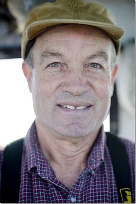 Peter Prybot on his fishing boat around Pigeon Cove Wharf where he has sets traps and is getting ready to collect them.  Pigeon Cove Wharf, Rockport MA
