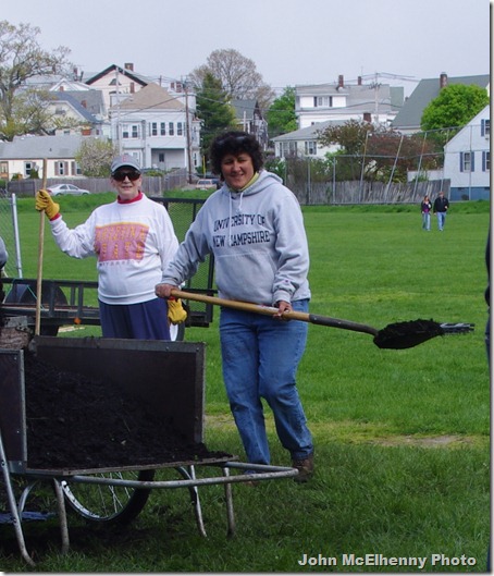 Community garden - Barb Collins and Marie Rodriguez
