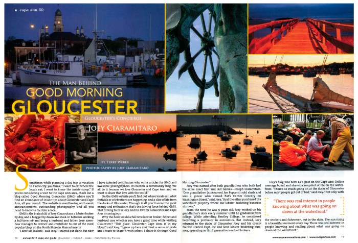 Joey C. Cape Ann Guide Feature Joey C., the Man Behind Good Morning Gloucester