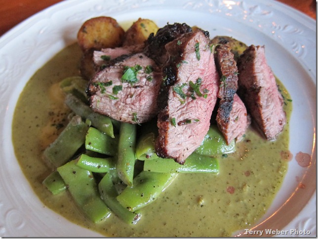 lamb and local beans