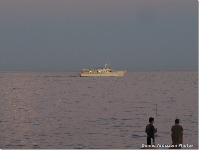 Party Boat on a moon llit nigh