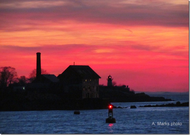 Paint factory sunset