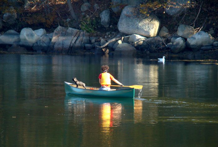 best friends kayaking on lobster cove