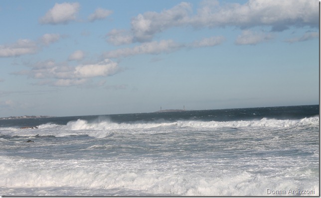 Twin Light House from the Back Shore
