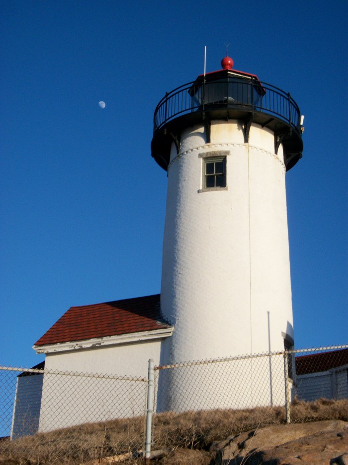 Lighthouse and moon