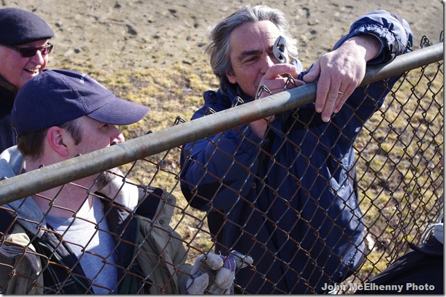 Ed fixes the fence