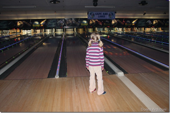 Maddie loving bowling