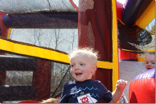 April 28, 2012 Cole loving the boucy house