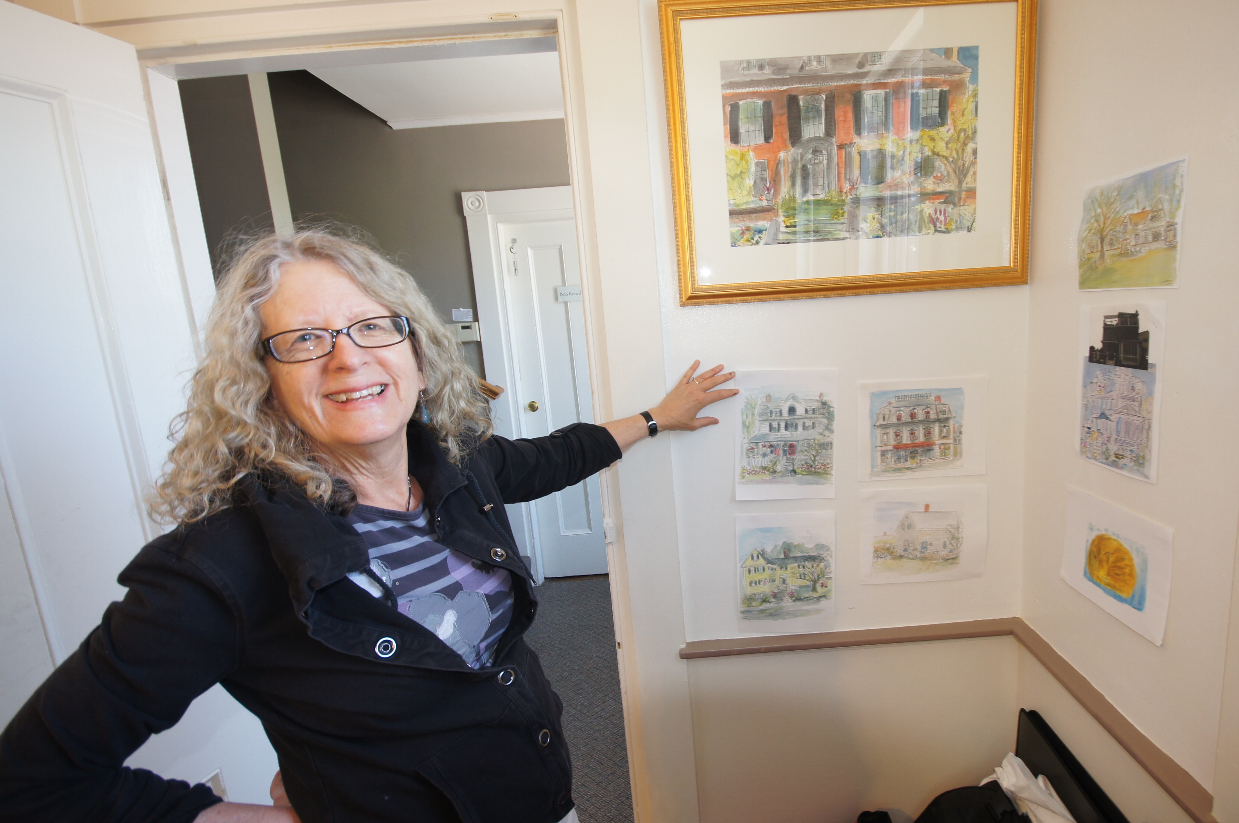 Alice with some house portraits