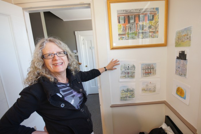 Alice with some house portraits