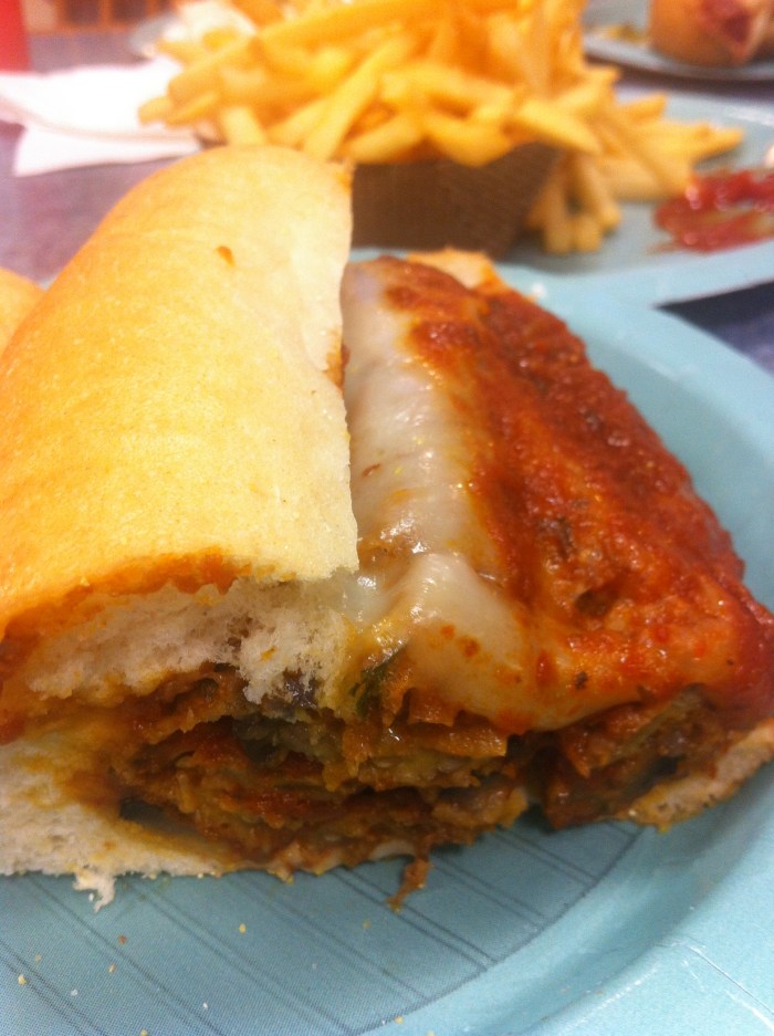 Destino's Gloucester Eggplant Parmesan Sub