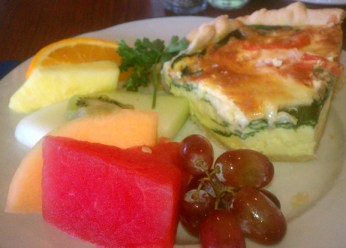 Quiche at Atlantis Oceanfront Cafe