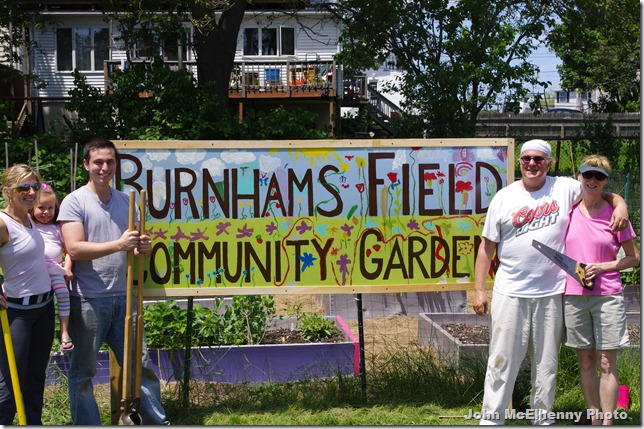 Burnhams Field garden sign team