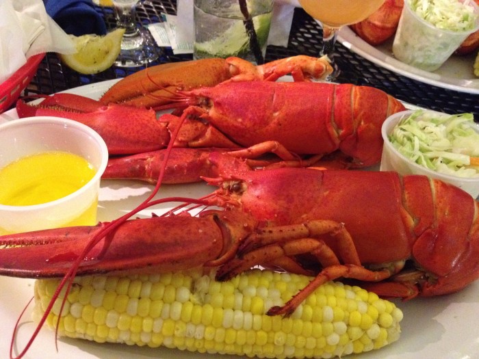 lobster, seaport grille, captain joes and sons