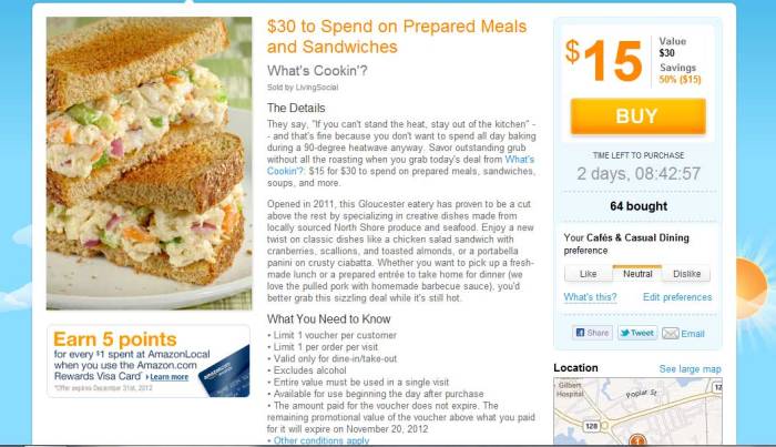 what's cookin? Living Social