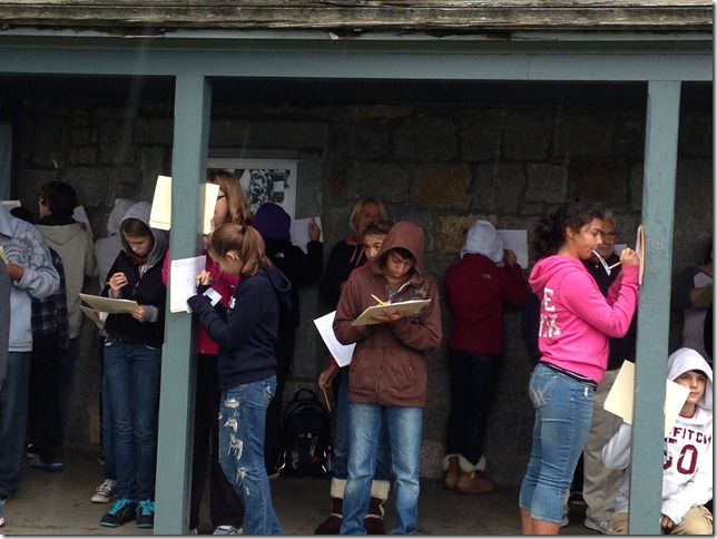 sketching at lane site 1