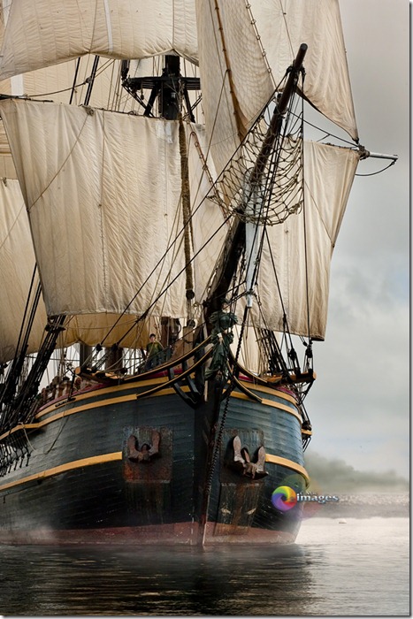 HMS Bounty, Gloucester Schooner Regatta Races, dock, water, Sails, boats,