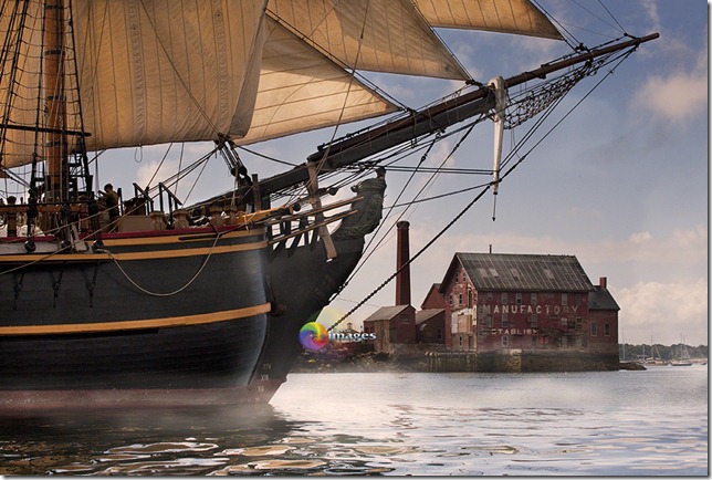 HMS Bounty, Gloucester Schooner Regatta Races, dock, water, Sails, boats,