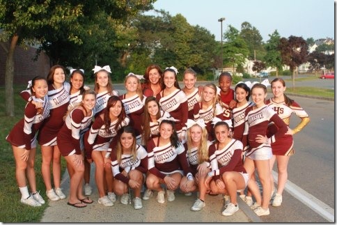 varsity cheerleaders