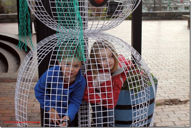 December 8, 2012 Owen and maddie in the snowman