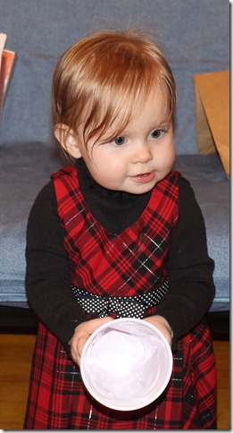 December 8, 2012 Riley at the party