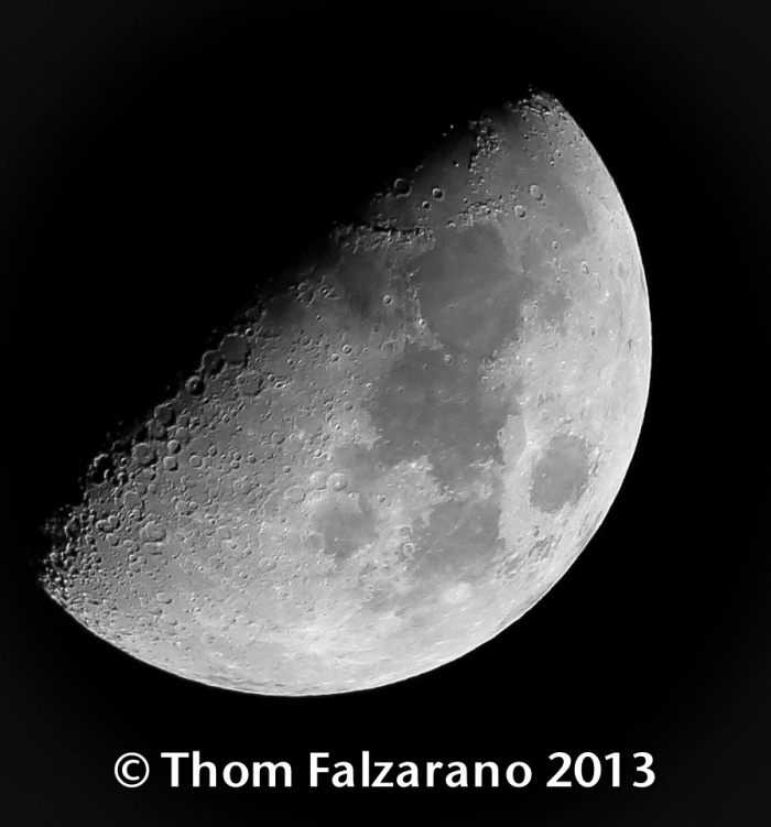 Jan 19th Moon over the ocean - Photos/ThomFalzatano