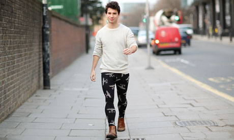 Patrick Kingsley takes to the streets in men's leggings