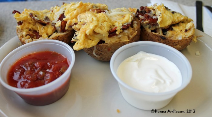 potato boats at George's yummy