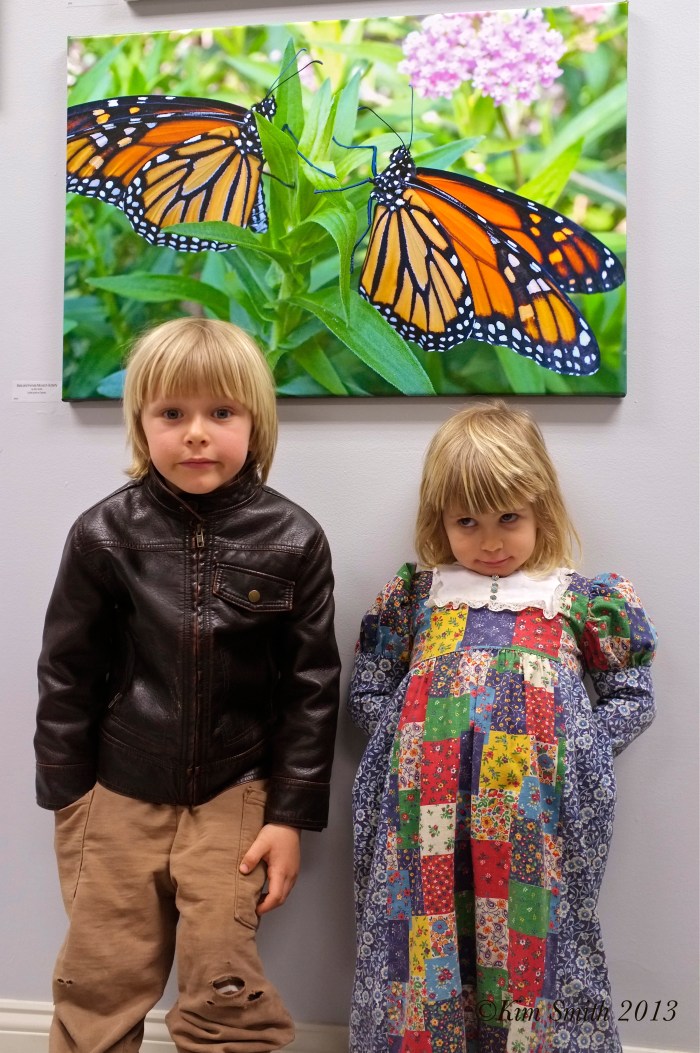 Atticus and Meadow butterfly GMG-Cape Ann Giclee ©Kim Smith 2013