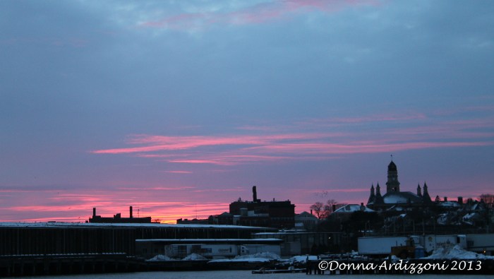 March 8, 2013 sunset after the storm