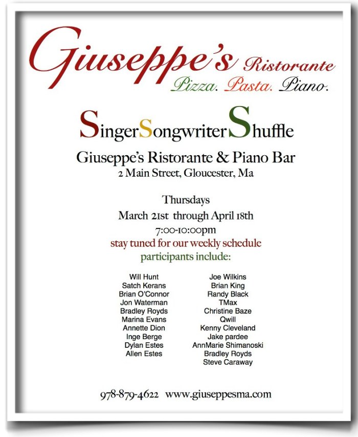 singer songwriter giuseppes thursdays