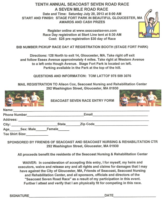 FOS 2013 Race Registration Form
