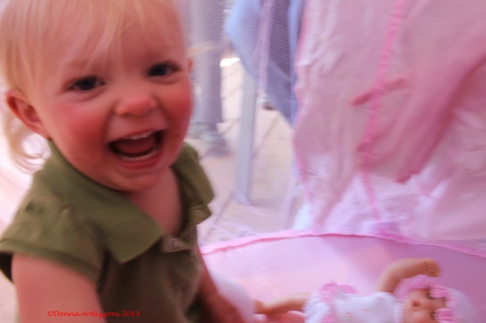 May 18, 2013 Happy Birthday Avery in her pink tent
