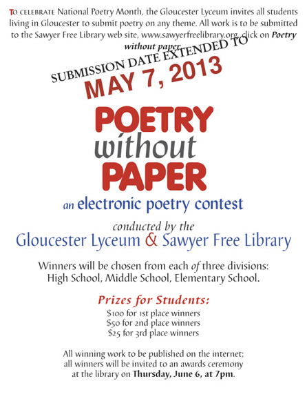 Poetry contest extended