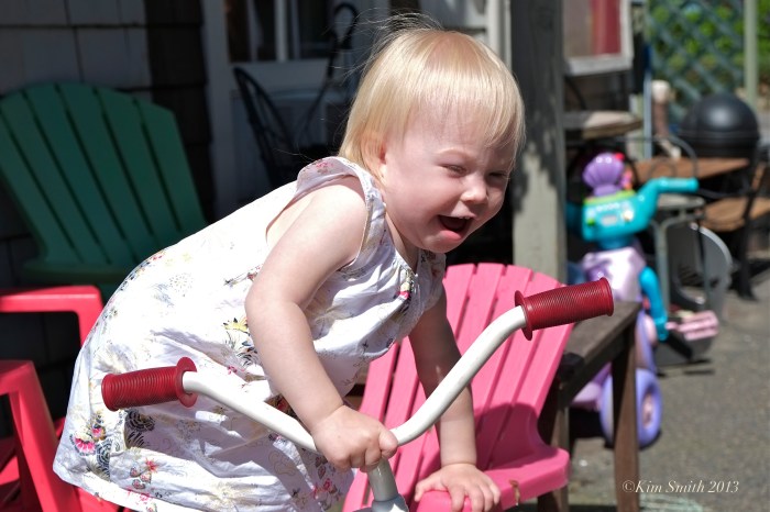 Amelia mastering the trike ©Kim Smith 2013