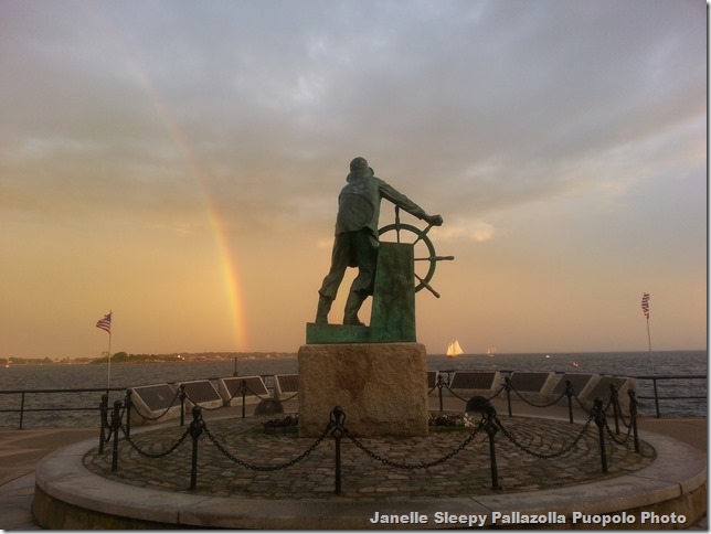 Fishermans statue 6 17 13 rainbow