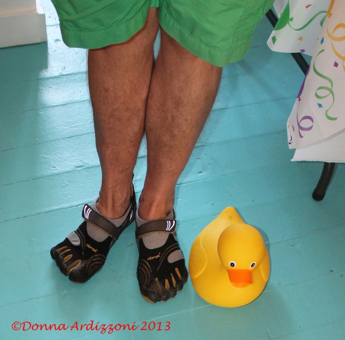 These toes belong to who?