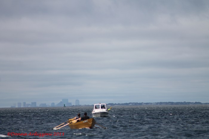 June 8, 2013 clearing up Boston in the background