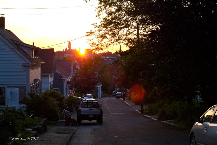 Gloucester City Hall Sunset from Plum SStreet ©Kim Smith 2013
