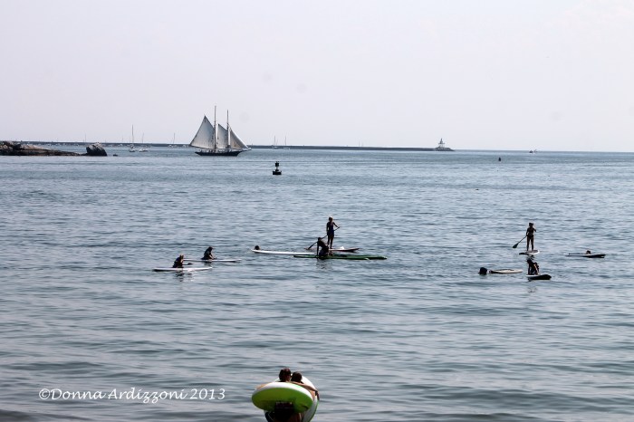 July 17, 2013 busy Gloucester Harbor