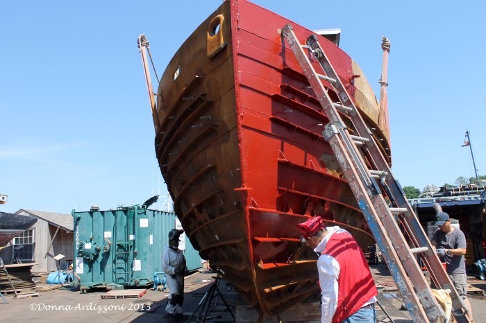 July 18, 2013 Painting on the Marine Railway