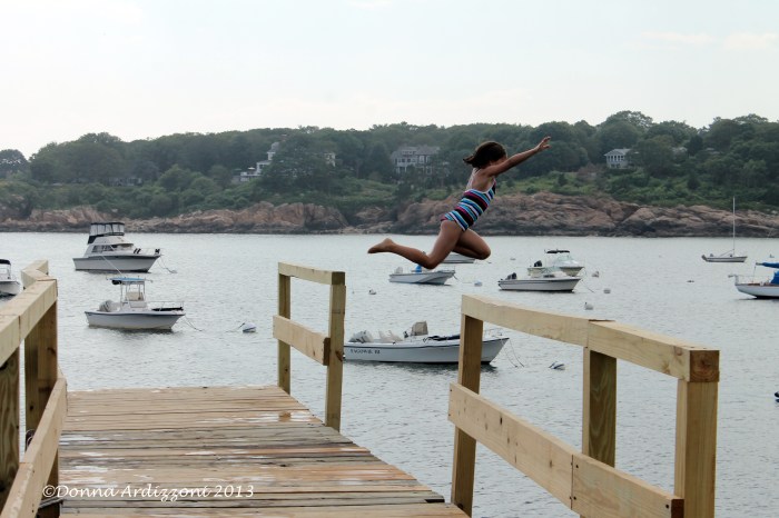 July 8, 2013 Even little ones love jumping off Magnolia Pier